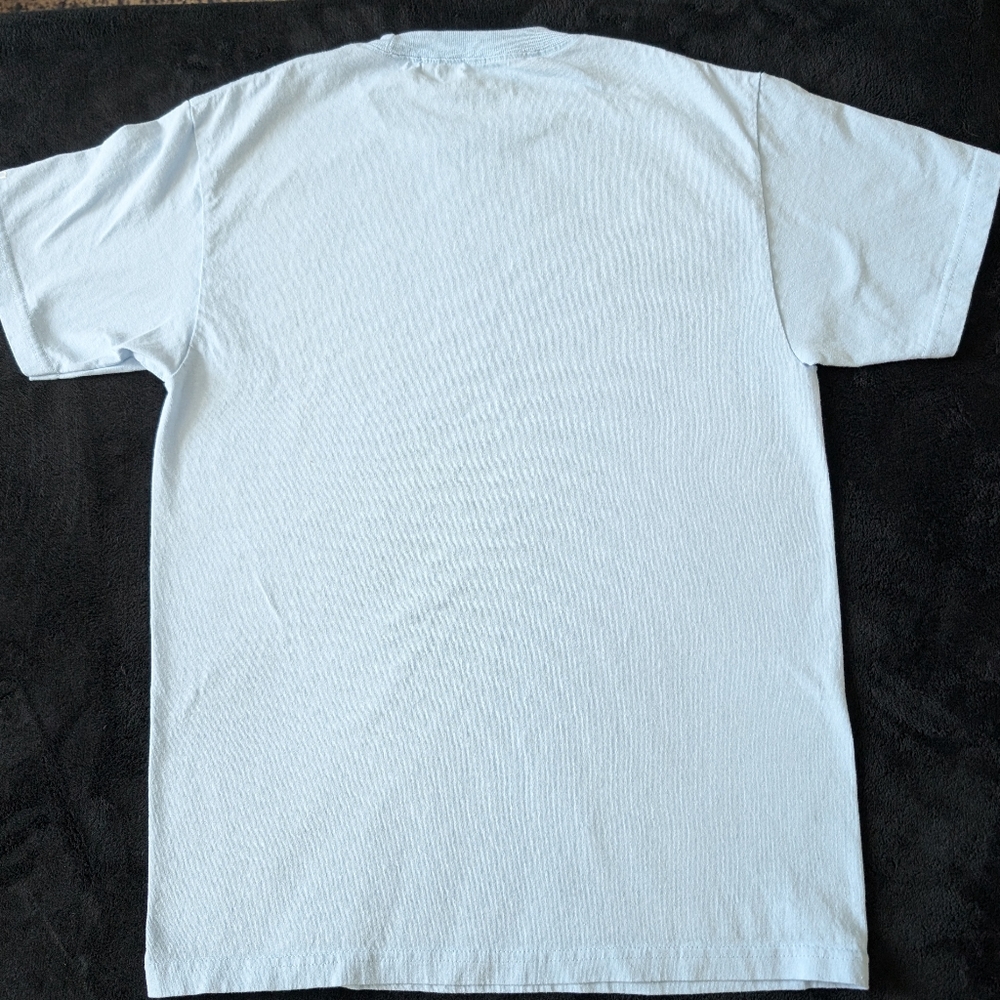 Subliming Tee Sky Blue 'Gut Feelings Are Guardian Angels' Bubble Text Graphic M image 5